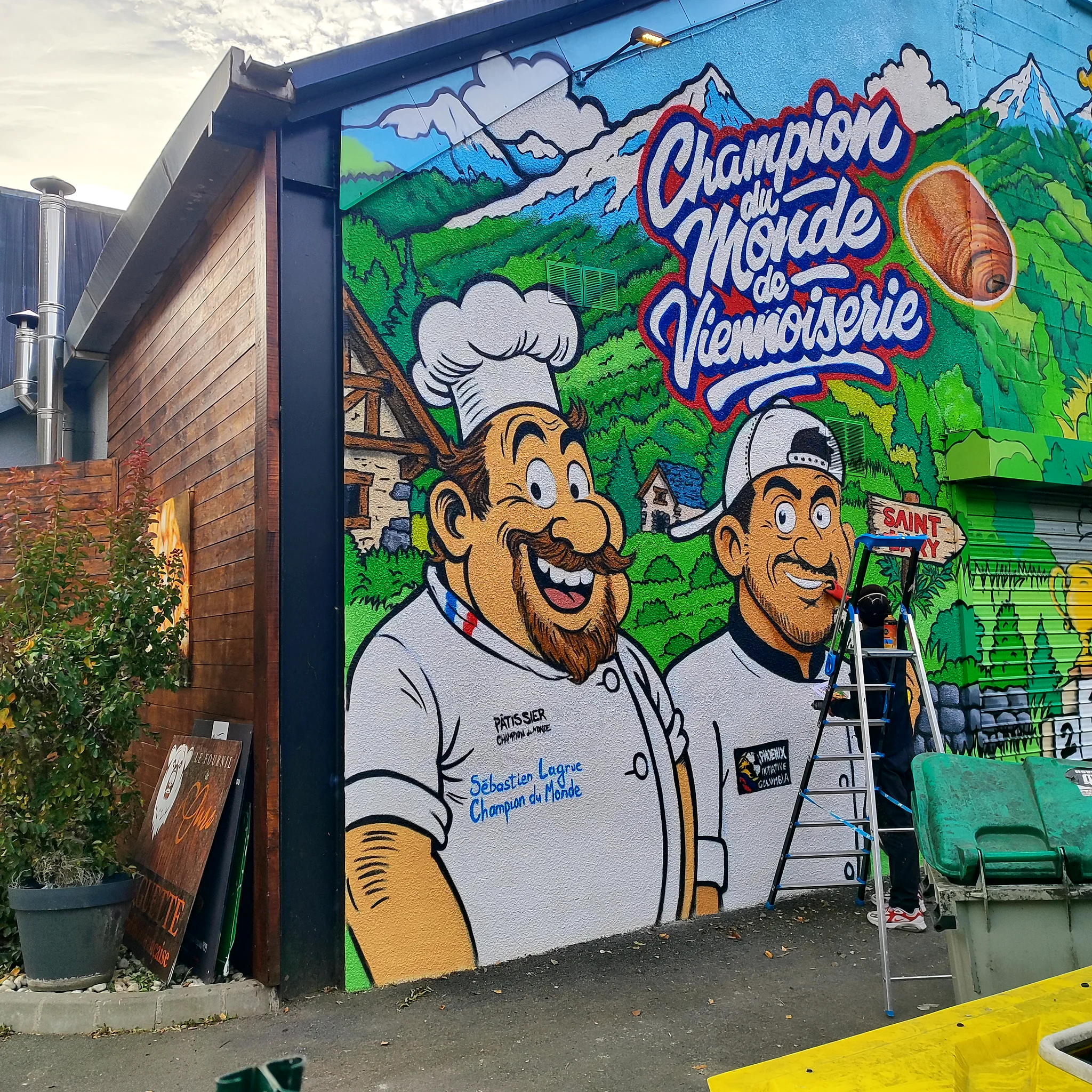 Fresque murale sur mesure signée Max Le Tagueur