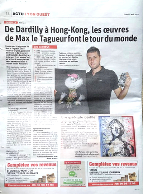 Max Le Tagueur contact et bio