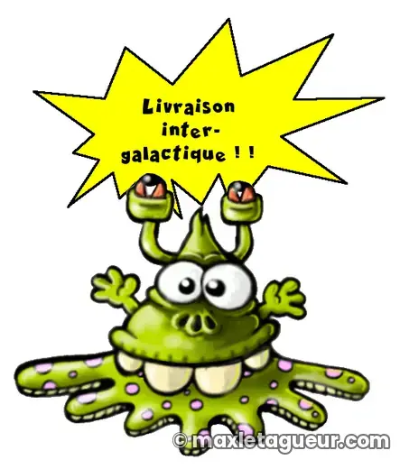 Graffiti Monster jaune et vert – lettrage graffiti – Max Le Tagueur – 2018