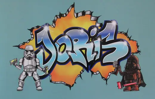 Graffiti prénom personnalisé en déco murale – Max Le Tagueur 16