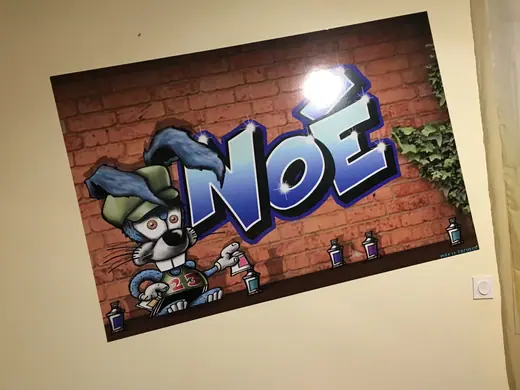 Graffiti prénom personnalisé en déco murale – Max Le Tagueur 21