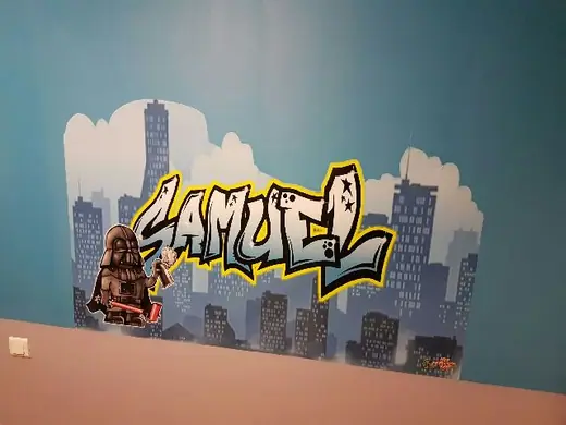 Graffiti prénom personnalisé en déco murale – Max Le Tagueur 22
