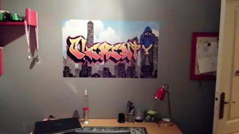 Graffiti prénom personnalisé en déco murale – Max Le Tagueur 23