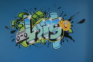 Graffiti prénom personnalisé en déco murale – Max Le Tagueur 20