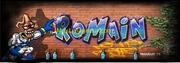 Tag graffiti prénom Romain