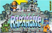 Tag graffiti prénom Raphaëlle