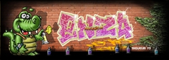 Tag graffiti prénom Fredgraffiti, tag mur, tag, Dessin, Sticker muraux, décoration chambre d’enfant , street art , M6 déco, graffeur, grapheur, graphiste, illustrateur, dessinateur, professionnel , bombe de peinture, toxic, fille, garçon, couleur, coloré,