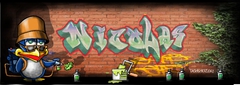 graffiti tag prénom Nicolas graffiti, tag mur, tag, Dessin,image Sticker muraux, décoration chambre d’enfant ,artiste  street art , graffeur, grapheur, graphiste, illustrateur, gratuit, pas cher, dessinateur, professionnel , bombe de peinture, , fille, ga