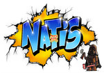 Graffiti tag prenom  Natis graffiti, tag tagueur, graffeur,mur, Dessin,image Sticker muraux, décoration chambre d’enfant ,artiste  street art , graffeur, grapheur, graphiste, illustrateur, graffiti gratuit, graffiti sur toile, pas cher, dessinateur, profe