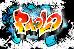 Graffiti tag prenom Paolo graffiti, tag tagueur, graffeur,mur, Dessin,image Sticker muraux, décoration chambre d’enfant ,artiste  street art , graffeur, grapheur, graphiste, illustrateur, graffiti gratuit, graffiti sur toile, pas cher, dessinateur, profes