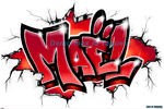 Graffiti/Tag prénom Maël