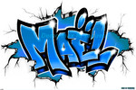 Graffiti/Tag prénom Maël