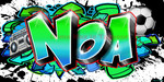 Graffiti/Tag prénom pour NOA